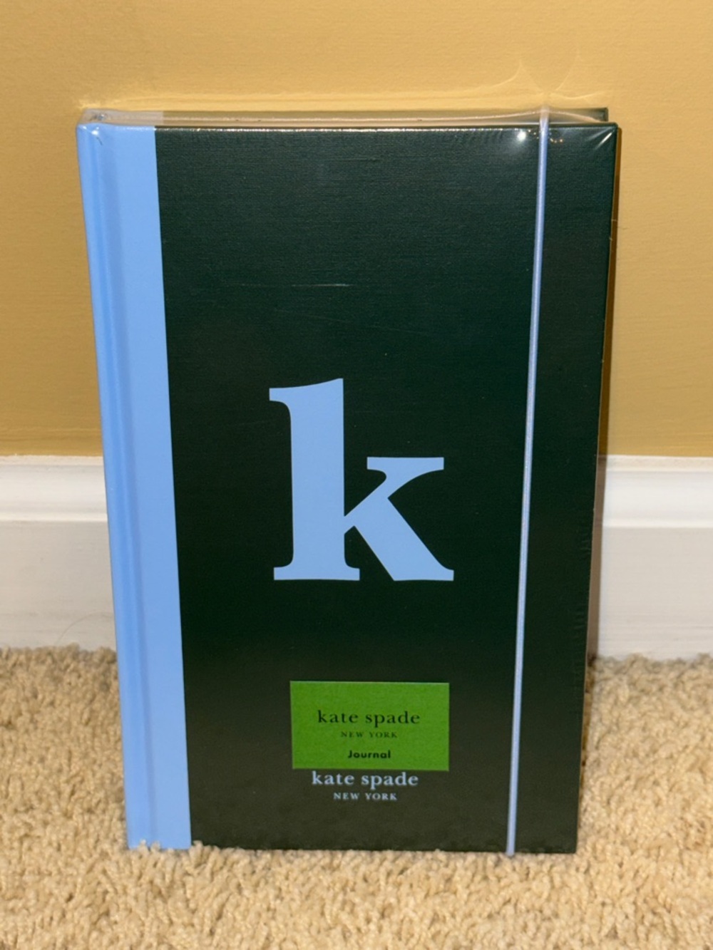 kate spade Dark Green Journal with Light Blue ‘k’